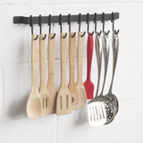 Glade Iron Rail Wall Mounted Pot Rack