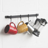 Glade Iron Rail Wall Mounted Pot Rack