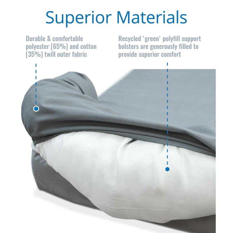 Ohlman Dog Bed & Lounge with Orthopedic Memory Foam Bolster