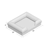 Ohlman Dog Bed & Lounge with Orthopedic Memory Foam Bolster