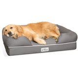 Ohlman Dog Bed & Lounge with Orthopedic Memory Foam Bolster