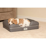 Ohlman Dog Bed & Lounge with Orthopedic Memory Foam Bolster
