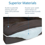Ohlman Dog Bed & Lounge with Orthopedic Memory Foam Bolster