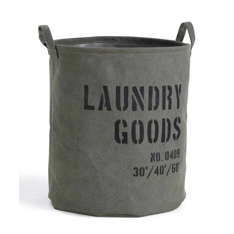 Cromari Army Round Khaki Laundry Hamper