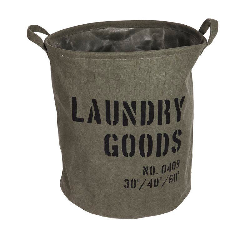 Cromari Army Round Khaki Laundry Hamper