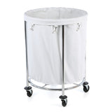Cansta Chrome Round Laundry Hamper