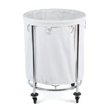 Cansta Chrome Round Laundry Hamper