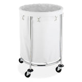 Cansta Chrome Round Laundry Hamper