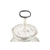 Puatral 2-Tiered Stand Round Solid Wood Serving Tray