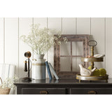 Puatral 2-Tiered Stand Round Solid Wood Serving Tray