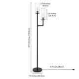 Kiryuu 70" Torchiere Floor Lamp