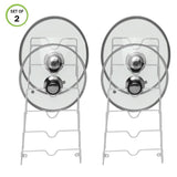 Down 2 Pcs Lid Wall Mounted Pot Rack