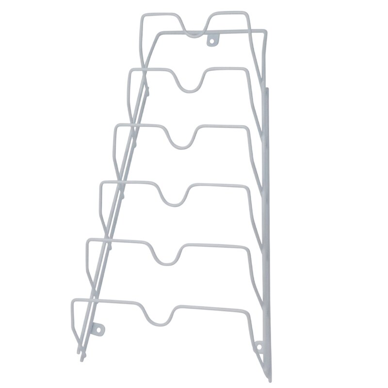 Down 2 Pcs Lid Wall Mounted Pot Rack