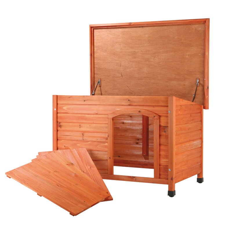 Bevier Solid Pine Dog House