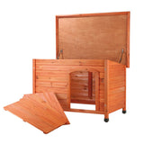 Bevier Solid Pine Dog House