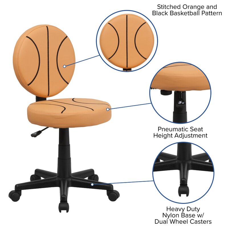 Giprice Basketball Mid-Back Kids Chair