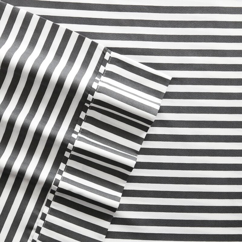 Tenlia Striped Microfiber Sheet Set