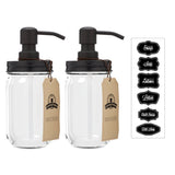 Terviet Mason Jar Soap & Lotion Dispenser (Set of 2)