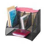 Wralxan Black Mesh Desktop Corner Organizer