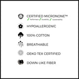 Blictarvo Firm Down Alternative Medium Support Pillow (Set of 2)