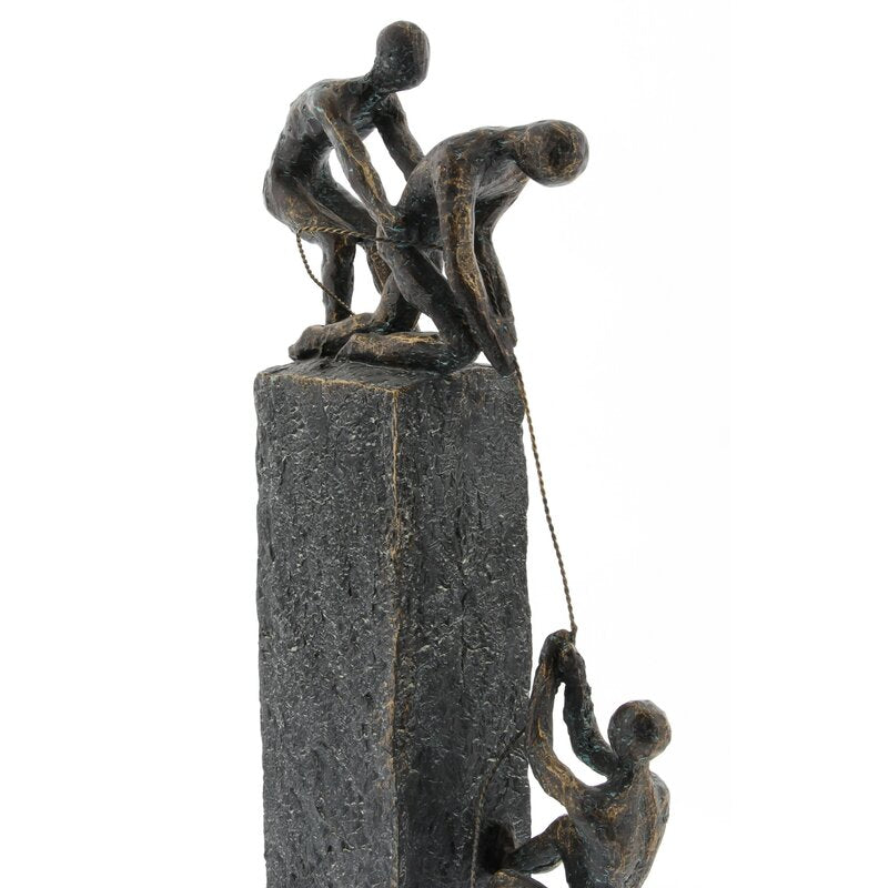 Pierreje Polystone Three Men Rope Figurine