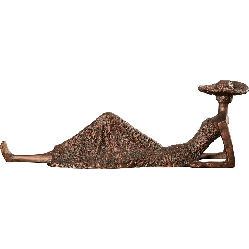 Vietsao Resin Antique Bronze Summer Days Woman Figurine