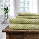 Tepunor Ultra Soft Printed Geometric Bed Sheet Set