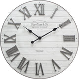 Uslands Oversized Round White 27" Wall Clock