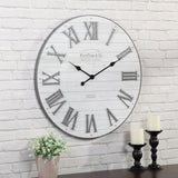 Uslands Oversized Round White 27" Wall Clock