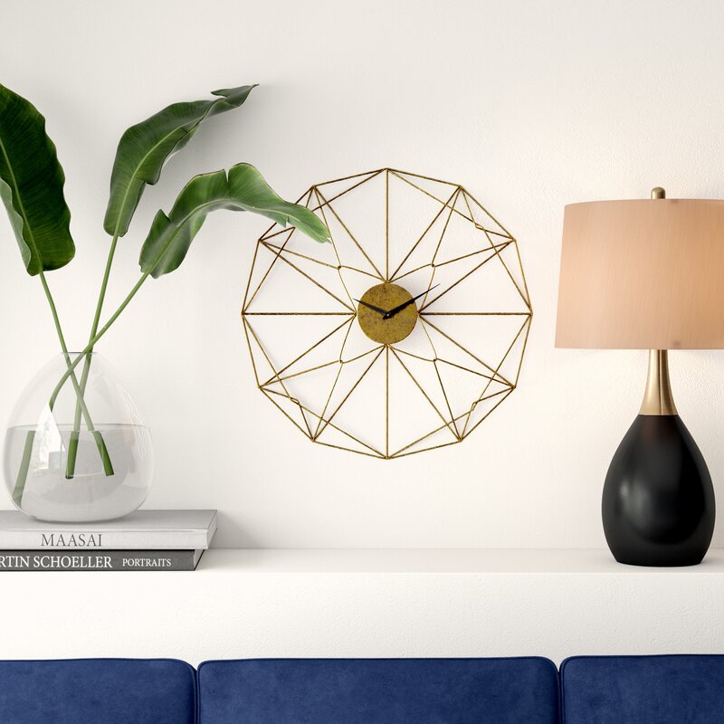 Ticbicro Oversized Gold Novelty 24" Wall Clock