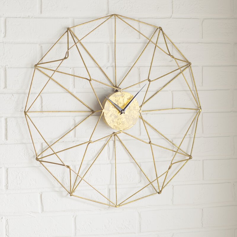 Ticbicro Oversized Gold Novelty 24" Wall Clock