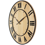 Koreu Oversized Wood Round 23" Wall Clock