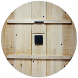 Koreu Oversized Wood Round 23" Wall Clock