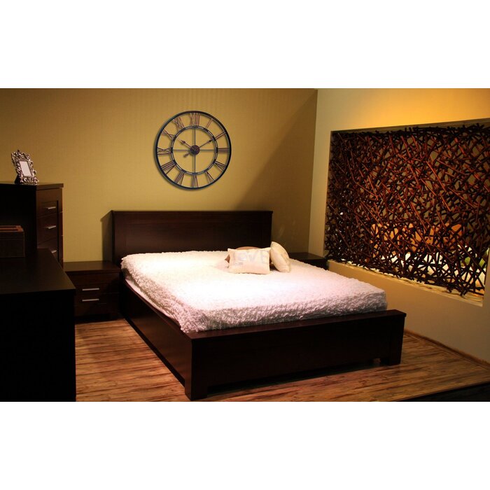 Artsy Wall Black and Bronze Large Open Face 28'' Wall Clock