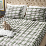 Tepunor Plaid 100% Cotton Flannel Sheet Set