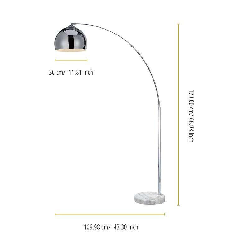 Fiori 67" Arched Floor Lamp