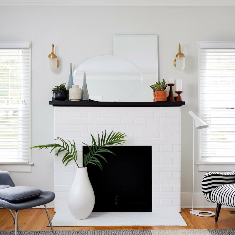 Andgoco Modern & Contemporary Silver Beveled Accent Mirror