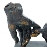 Lonvirnati Polystone Hands on Base Sculpture