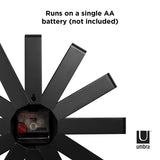 Siera Novelty Steel Silent 12" Wall Clock