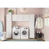 Zambon Chrome Rolling Laundry Hamper