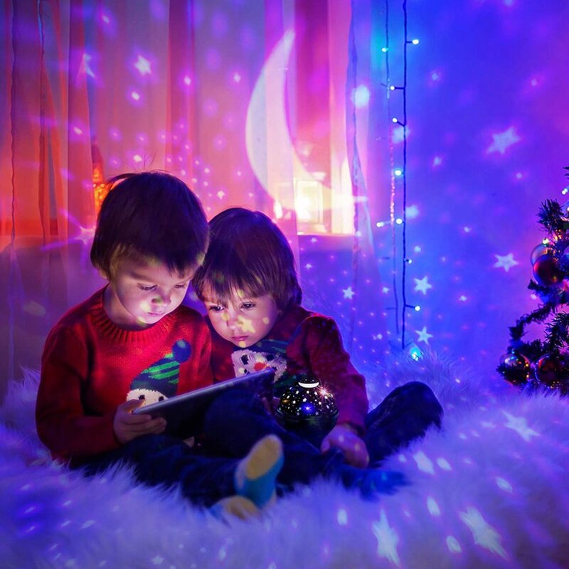 Camhalbray Rotatable Star Night Light for Kids