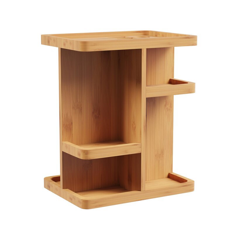 Charley Rotating Rectangular Tabletop Makeup Organizer
