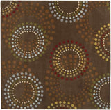 Round Patterned Wool Rugs