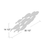 Ilandsia Fish Army Modern Metal Wall Decor