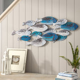 Ilandsia Fish Army Modern Metal Wall Decor