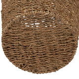 Noa Wicker/Rattan Natural Modern Round Waste Basket