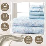 Bralga Paisley Microfiber Percale Sheet Set