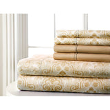 Bralga Paisley Microfiber Percale Sheet Set
