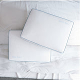 Moca Sleep Ventilated Gel Memory Foam Plush Gusseted Support Pillow