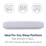 Moca Sleep Ventilated Gel Memory Foam Plush Gusseted Support Pillow